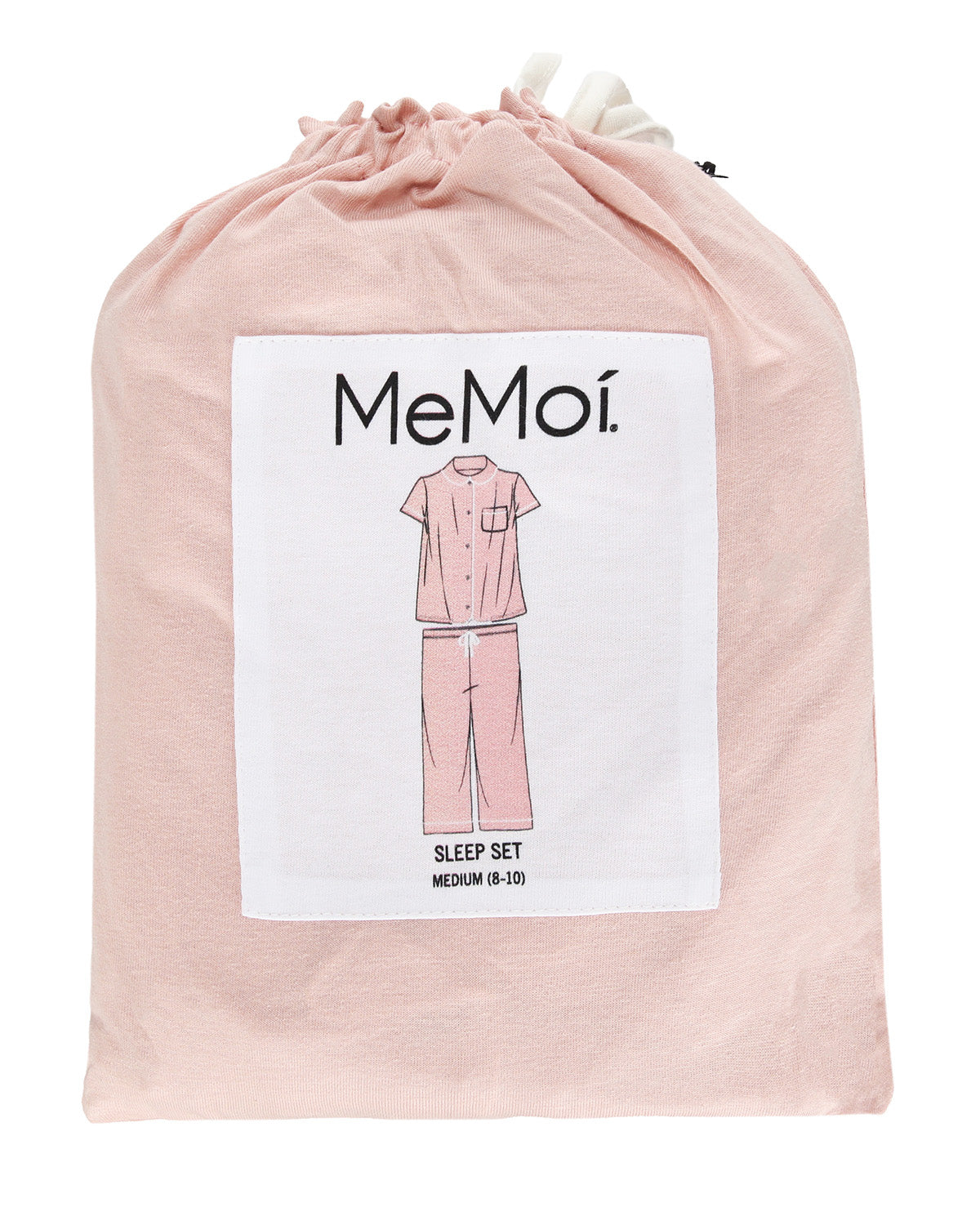 Women's Notch Collar Capri Cotton Blend Pajama Set : Color: Misty Rose