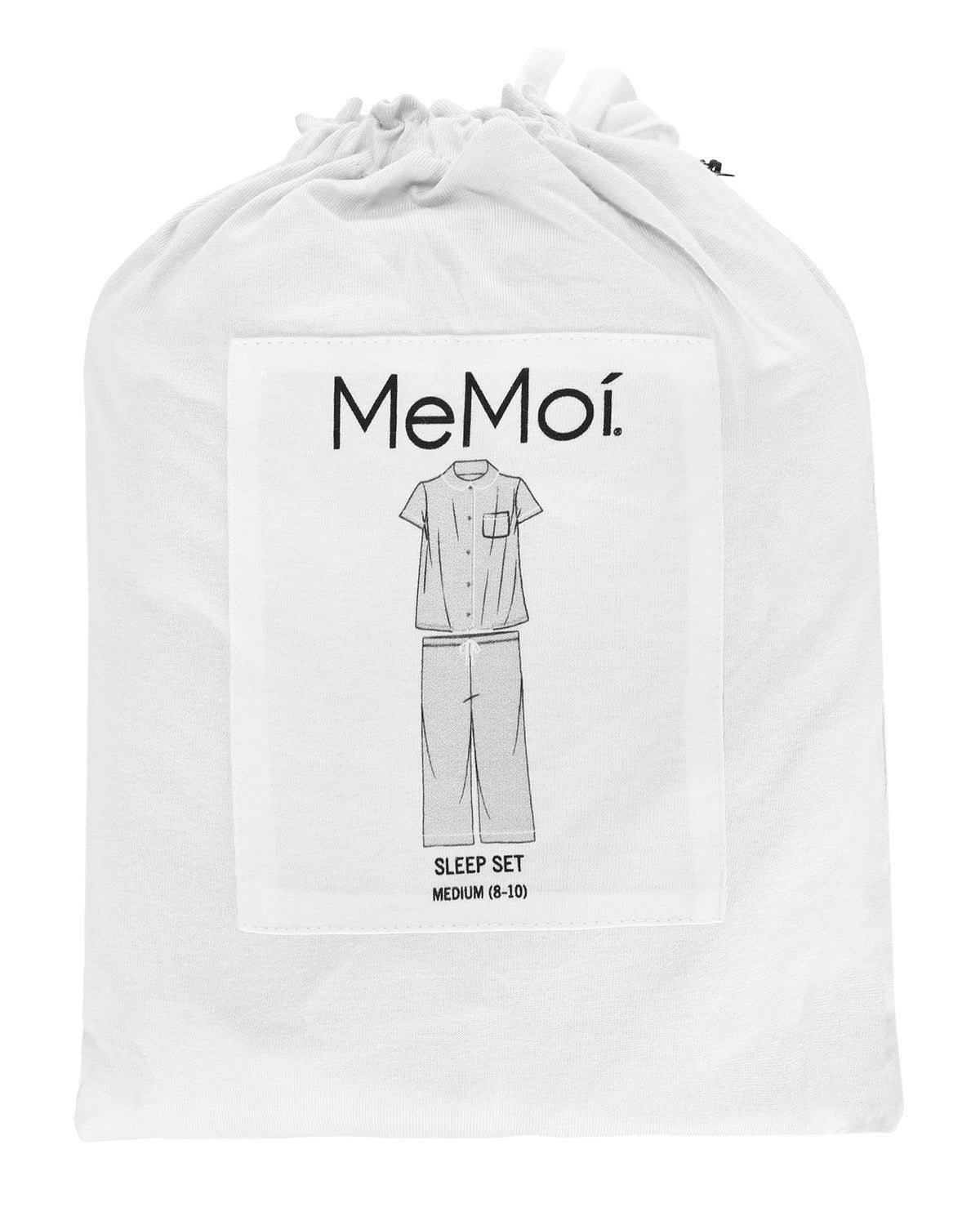 Women's Notch Collar Capri Cotton Blend Pajama Set : Color: White