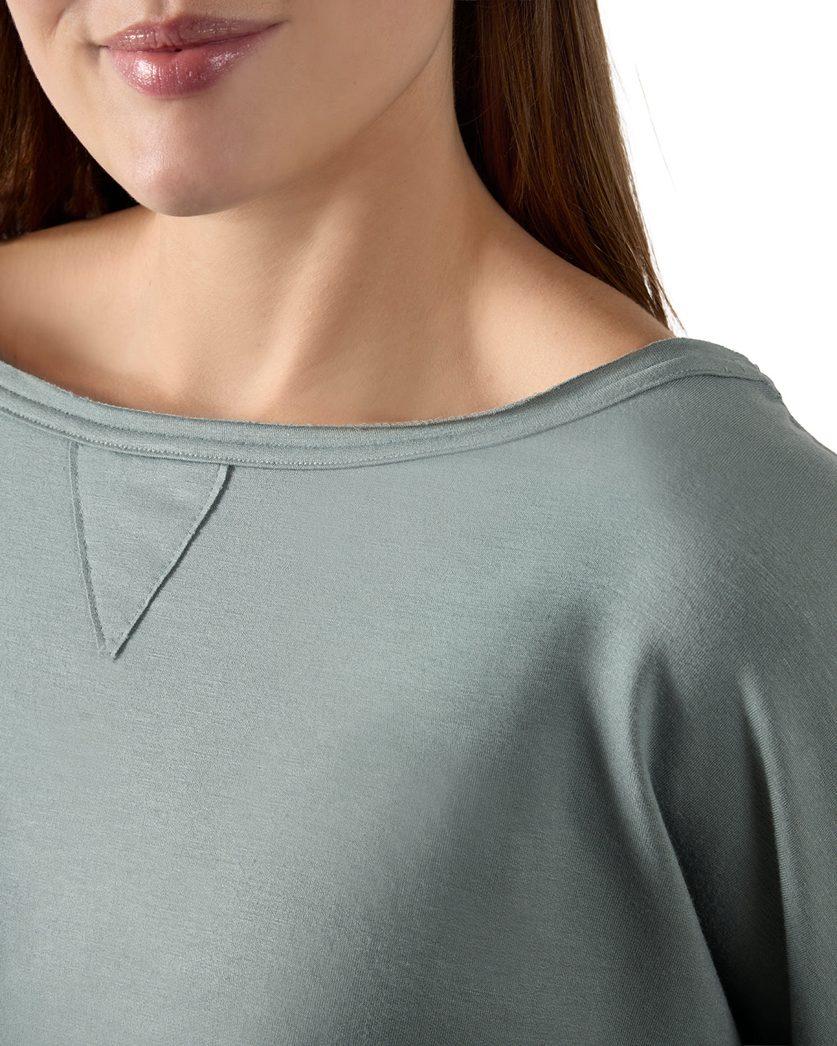 Women's Raw Edge Long Sleeve Shirt and Jogger Pants Set
