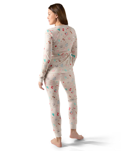 Women's Holiday Getaway Two-Piece PJ Set in a Bag