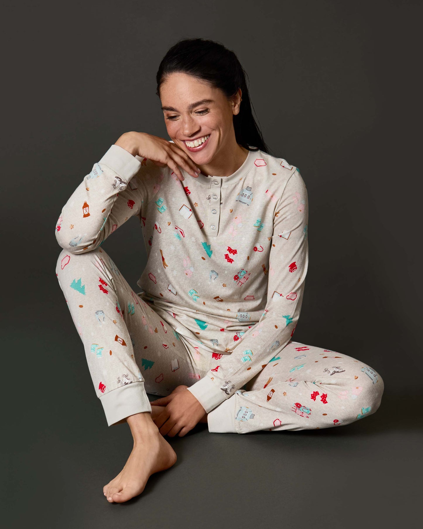 Women's Holiday Getaway Two-Piece PJ Set in a Bag