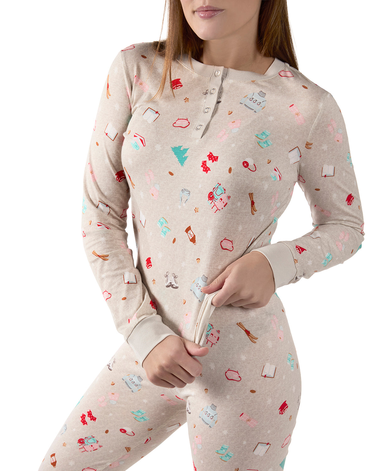 Women's Holiday Getaway Two-Piece PJ Set in a Bag