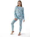 Women's Bear and Campfire Fun Two-Piece PJ Set in a Bag