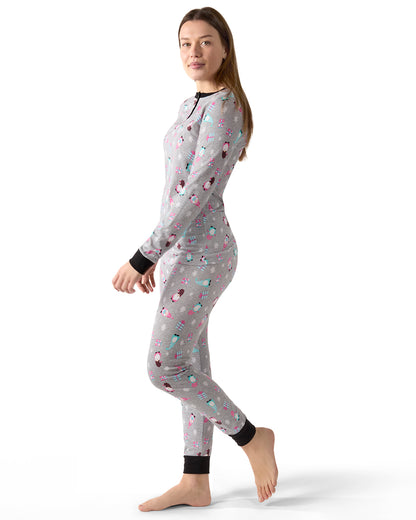 Women's Holiday Gnomes Two-Piece PJ Set in a Bag