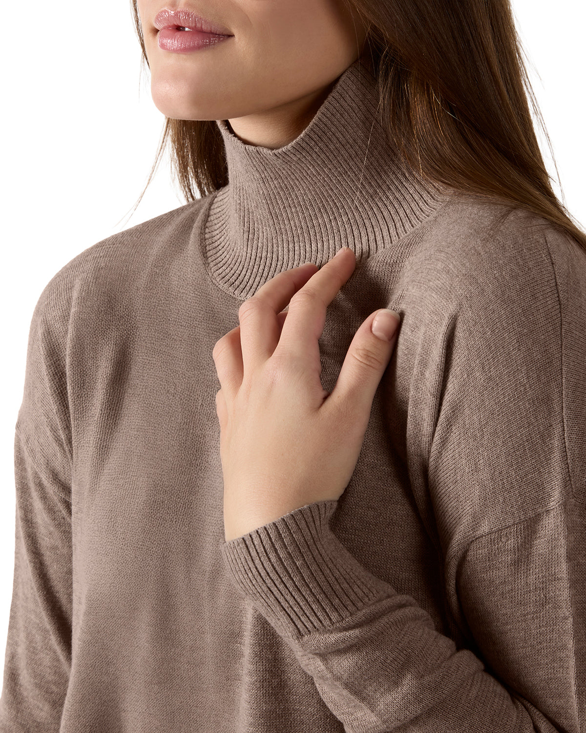 Women's Turtleneck Sweater and Knit Pants Lounge Set