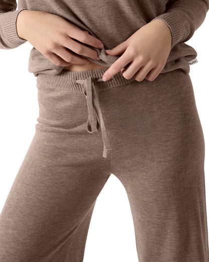 Women's Turtleneck Sweater and Knit Pants Lounge Set