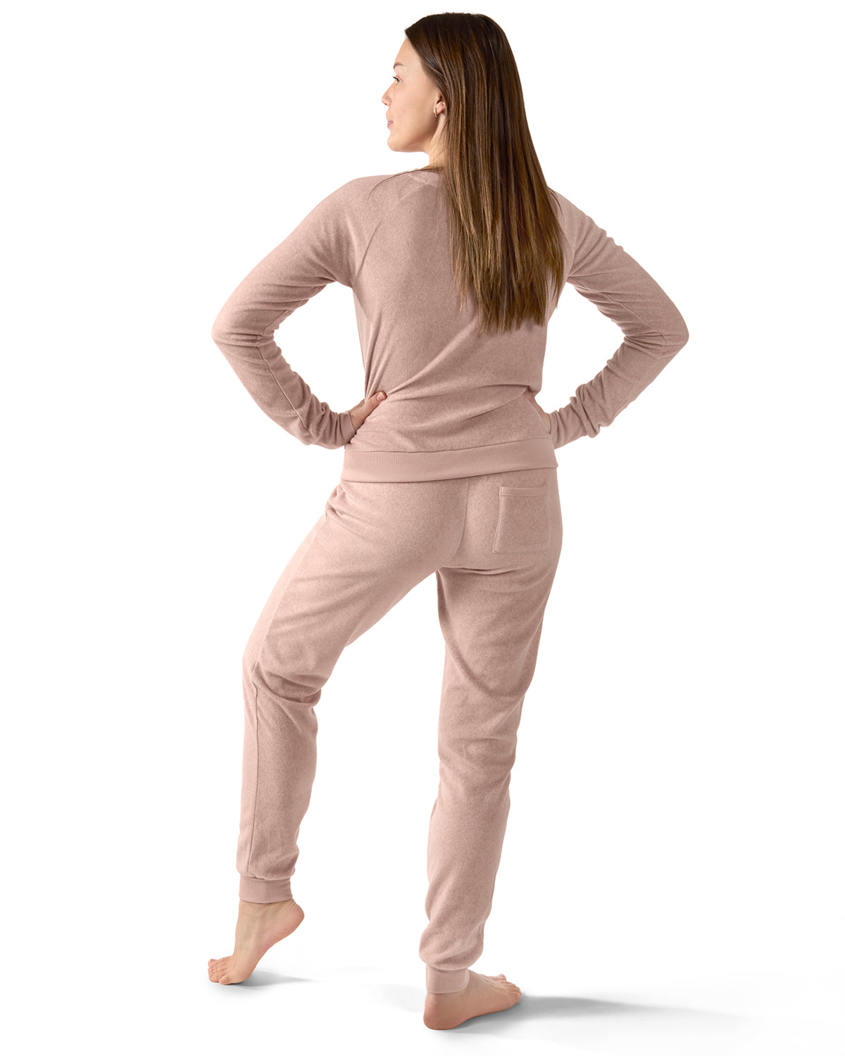 Women's 2 Piece Cozy Fleece Matching Jogger Pants Set