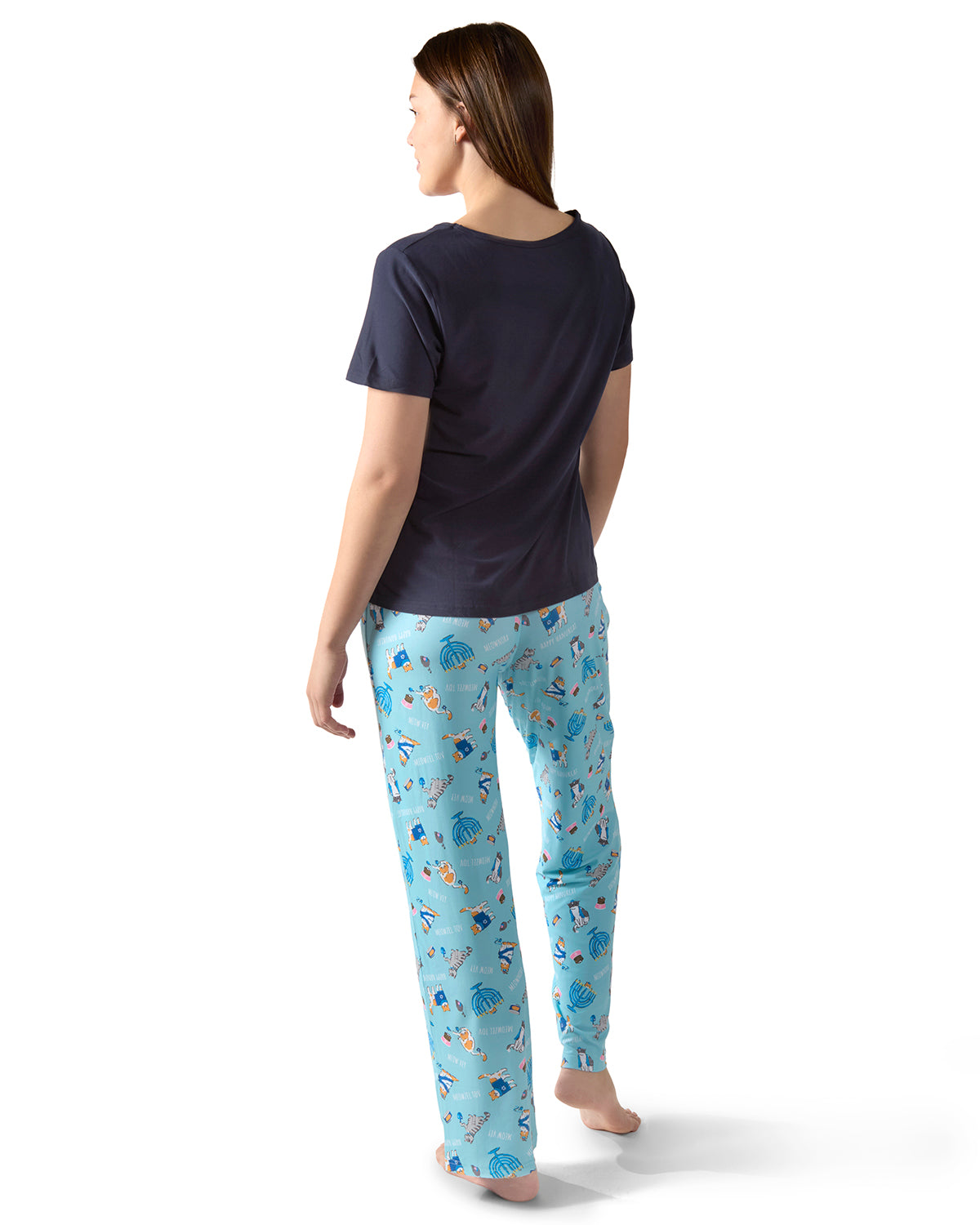 Women's Hanukcat Two-Piece PJ Set in a Bag
