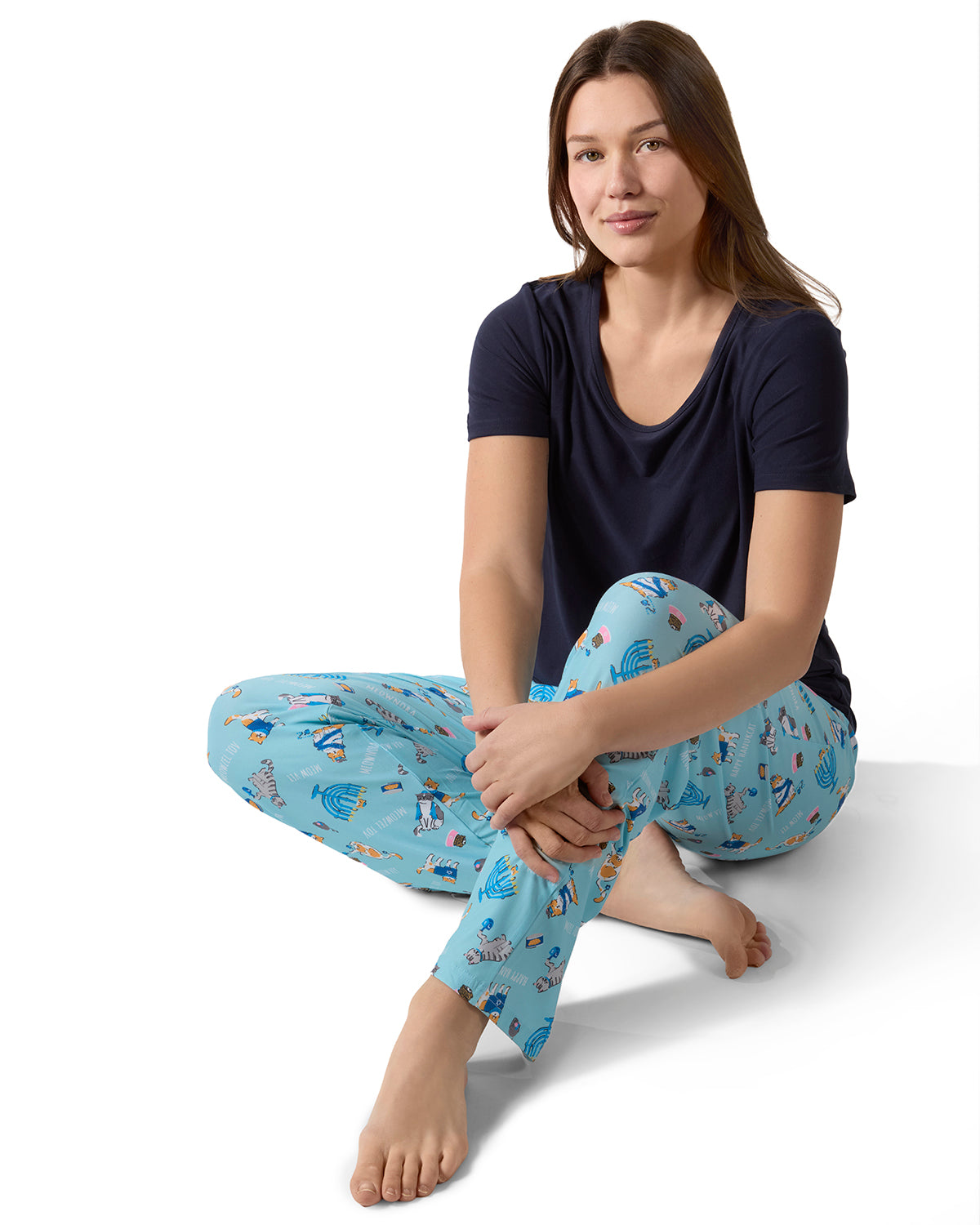 Women's Hanukcat Two-Piece PJ Set in a Bag