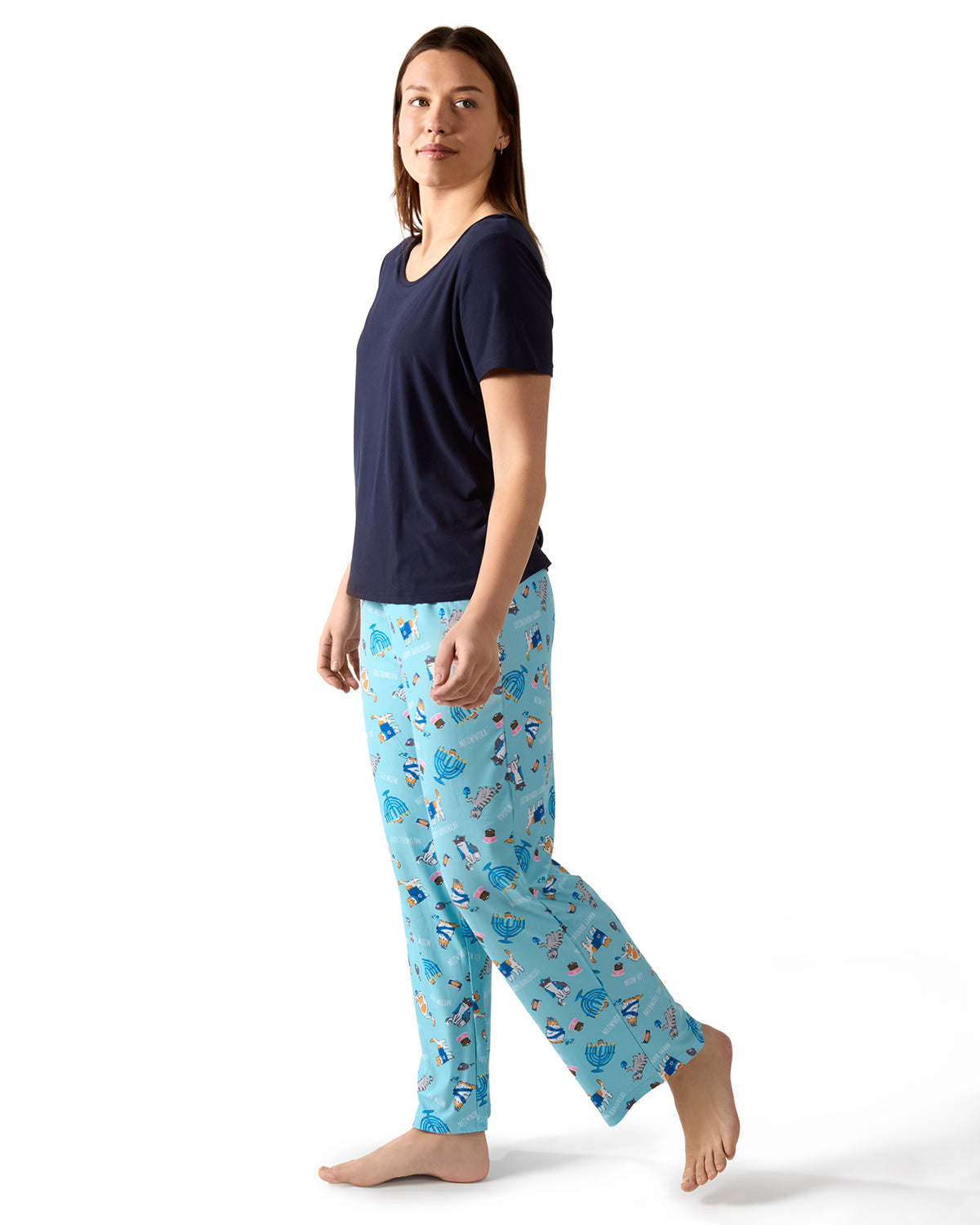 Women's Hanukcat Two-Piece PJ Set in a Bag