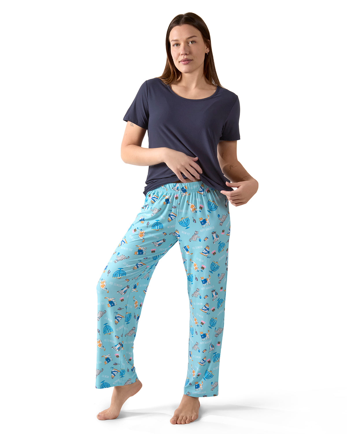 Women's Hanukcat Two-Piece PJ Set in a Bag