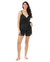 Women's Lace Cami & Shorts : Color: Black