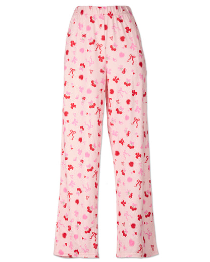 Cherry & Bows Women`s PJ Pant In Bag : Color: Pink