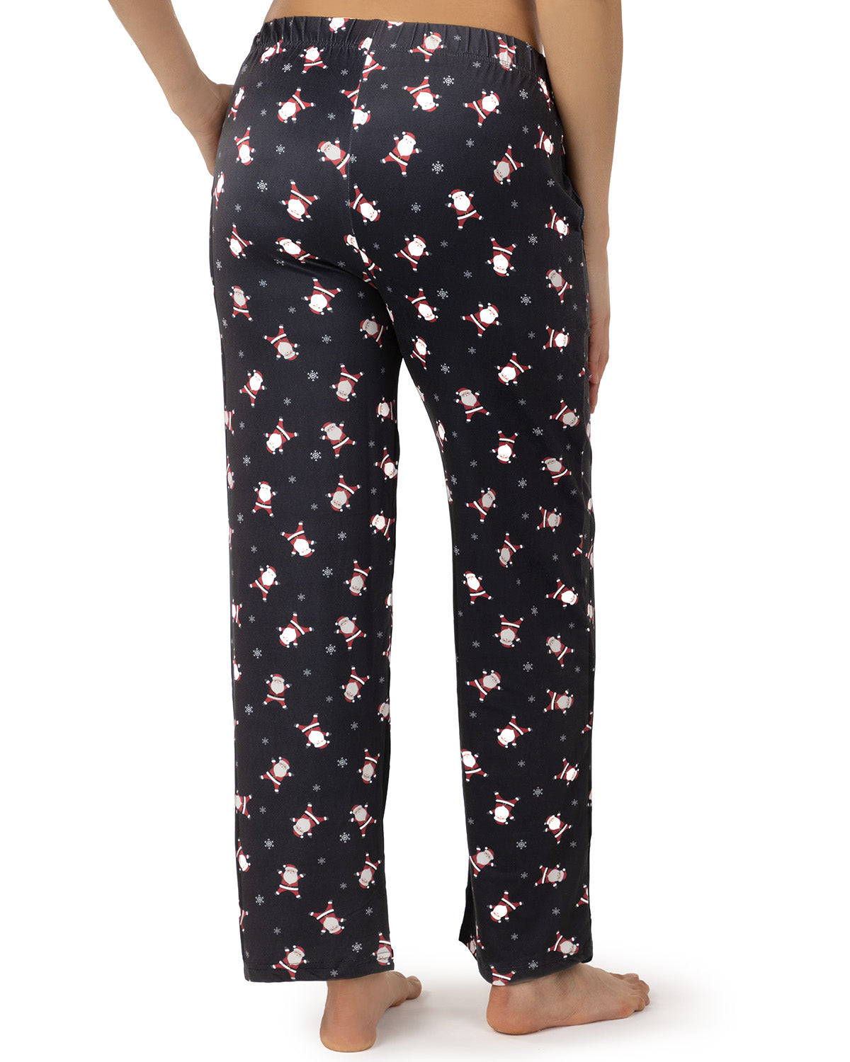 Women's "Tossed Santa" Pull-On PJ in a Bag
