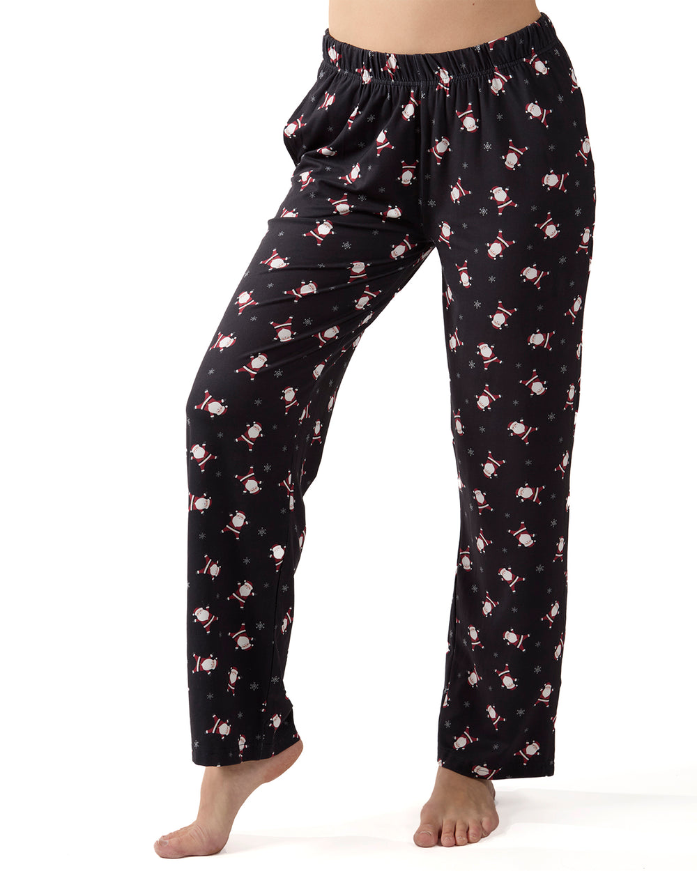 Women's "Tossed Santa" Pull-On PJ in a Bag