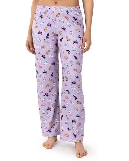Women's Retro Cats Giftable Novelty Pajama Pant In Bag