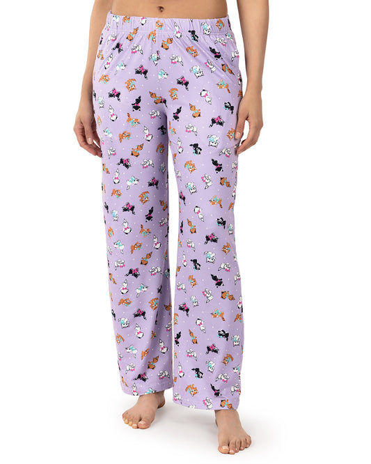 Women's Retro Cats Giftable Novelty Pajama Pant In Bag