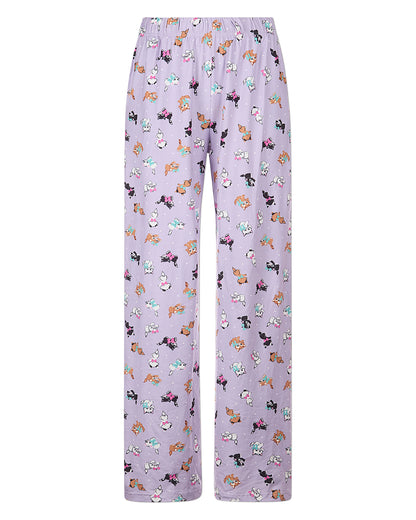 Women's Retro Cats Giftable Novelty Pajama Pant In Bag