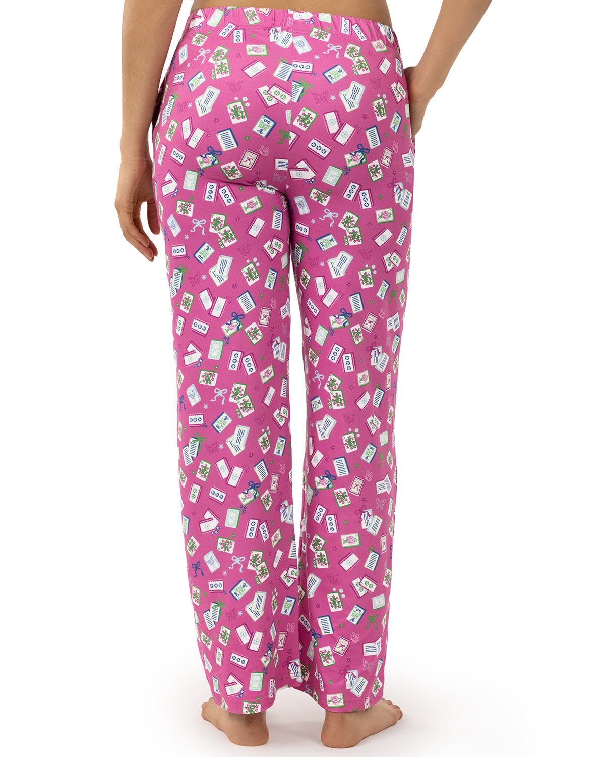 Women's "Mahjong Is My Happy Hour" Giftable Pajama Pant In Bag