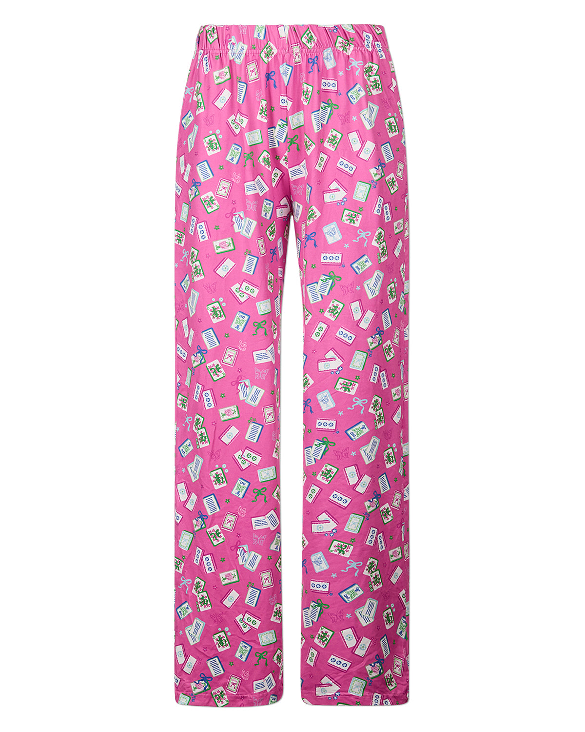 Women's "Mahjong Is My Happy Hour" Giftable Pajama Pant In Bag