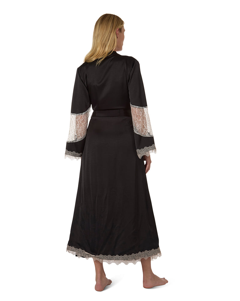 Women's Lace Trimmed Robe