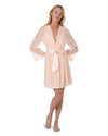Women's Fully Laced Robe : Color: Pale Blush