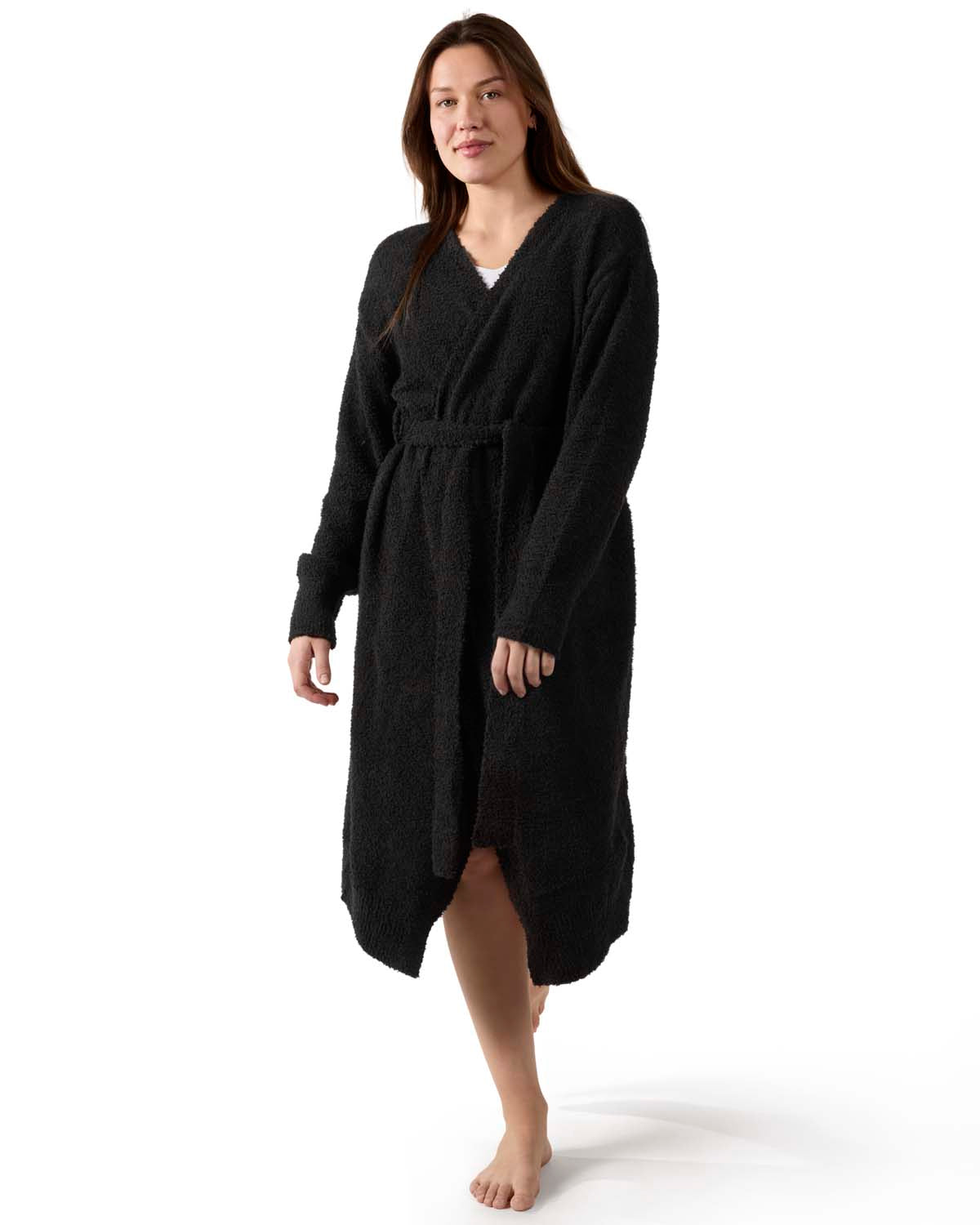Women's Warm Cozy Knit Long Lounge Robe