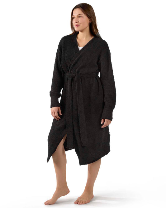 Women's Warm Cozy Knit Long Lounge Robe
