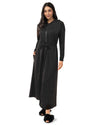 Women's Hooded Step-In Half-Zip Robe