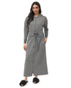 Women's Hooded Step-In Half-Zip Robe