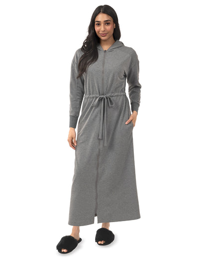 Women's Hooded Step-In Half-Zip Robe