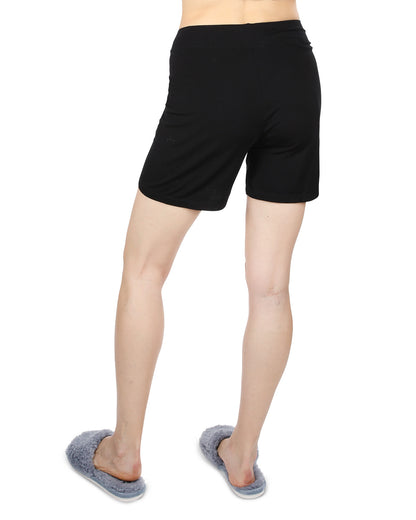 Women's Rayon from Bamboo Shorts : Color: Black