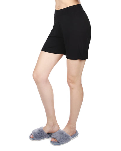 Women's Rayon from Bamboo Shorts : Color: Black