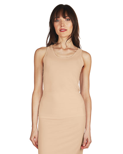 Women's Bonded Reversible Comfort Tank Top : Color: BLACK