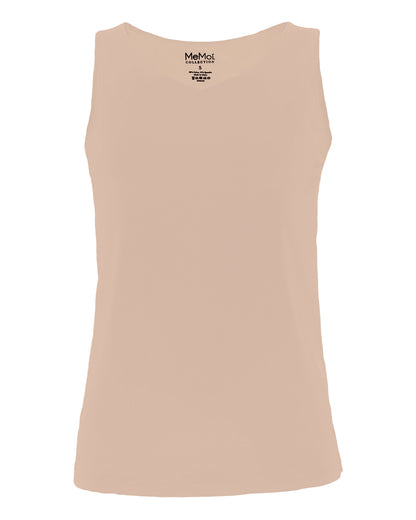 Women's Bonded Reversible Comfort Tank Top : Color: BLACK