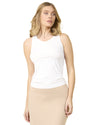 Women's Bonded Reversible Comfort Tank Top : Color: WHITE