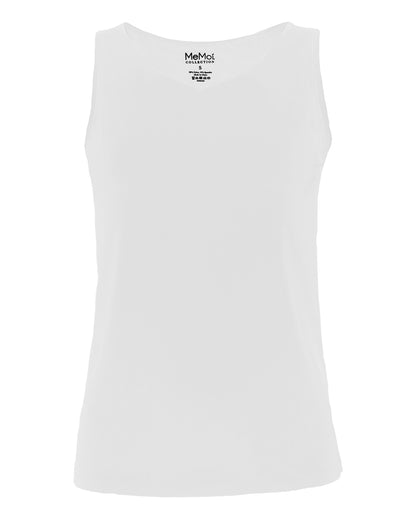 Women's Bonded Reversible Comfort Tank Top : Color: BLACK