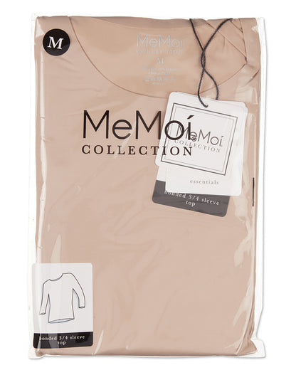 Women's Bonded 3/4" Sleeve Top : Color: Nude