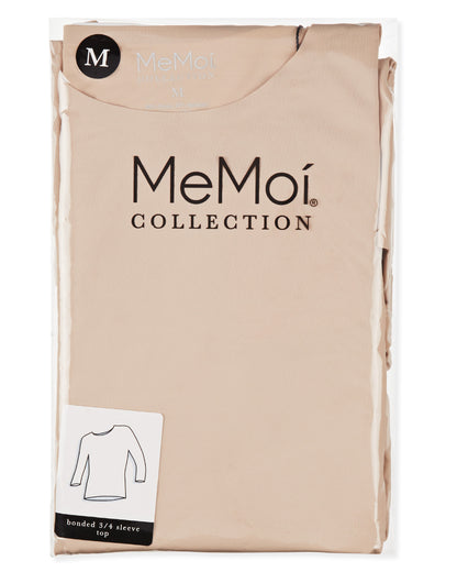 Women's Bonded 3/4" Sleeve Top : Color: Nude