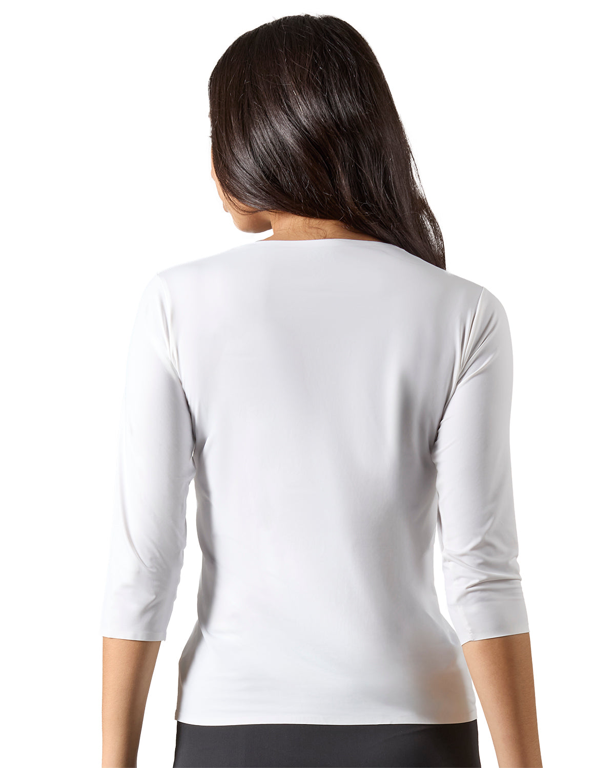 Women's Bonded 3/4-Sleeve Tag-Free Layering Top