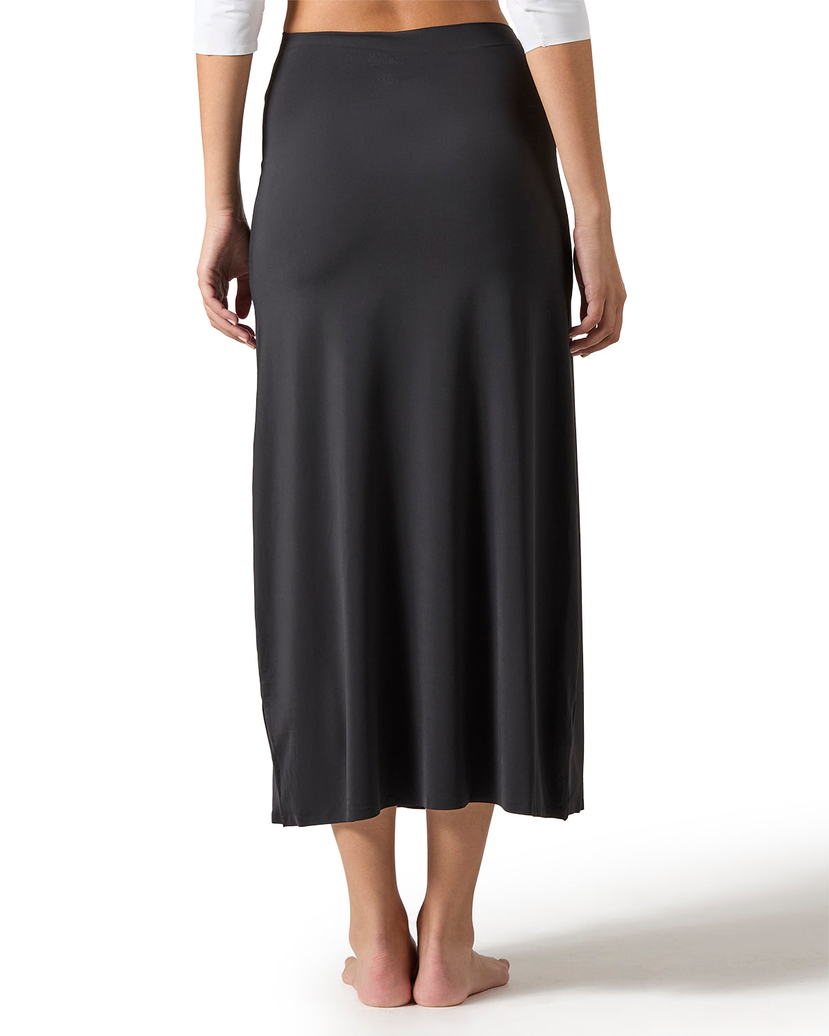 Women's Silky-Smooth Bonded 34" Maxi Slip : Color: Black
