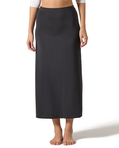 Women's Silky-Smooth Bonded 34" Maxi Slip : Color: Black