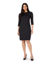 Women's Silky-Smooth Bonded 3/4-Sleeve 38" Slip Dress