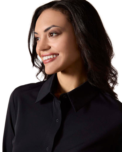 Women's Classic Button-Down Long-Sleeve Stretch Dress Shirt