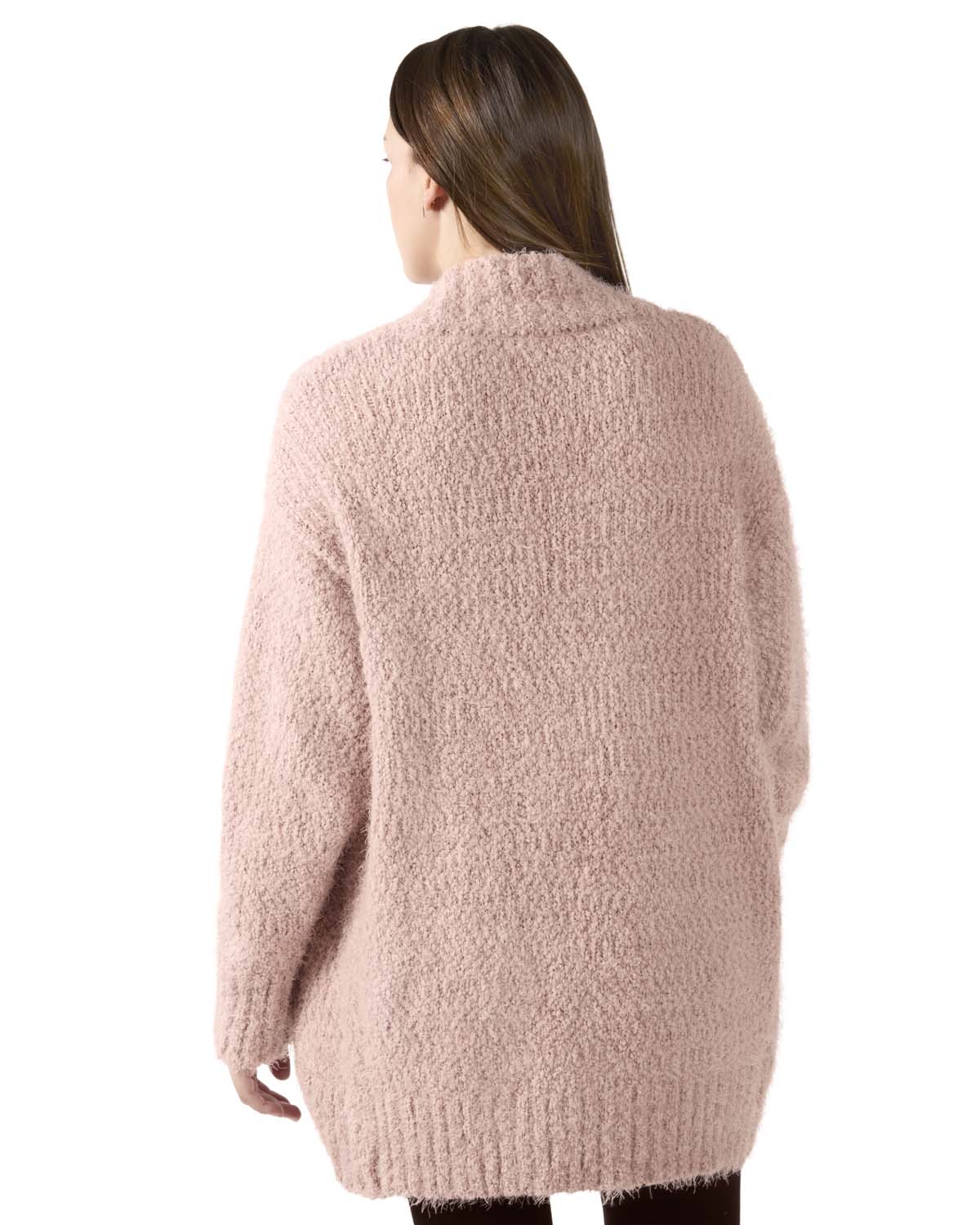 Women's Fuzzy Cocoon Loose Open-Front Cardigan Sweater – MeMoi