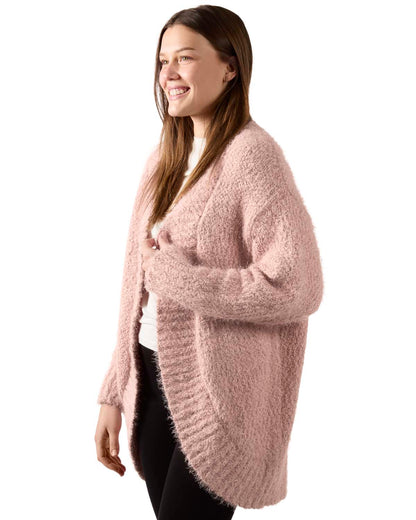 Women's Fuzzy Cocoon Loose Open-Front Cardigan Sweater