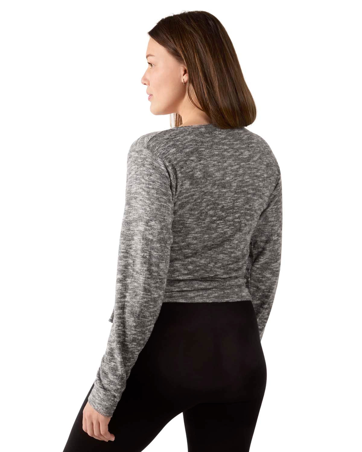 Women's Ultra-Soft Lightweight Hacci Short Wrap Top