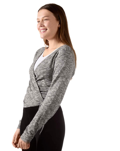 Women's Ultra-Soft Lightweight Hacci Short Wrap Top