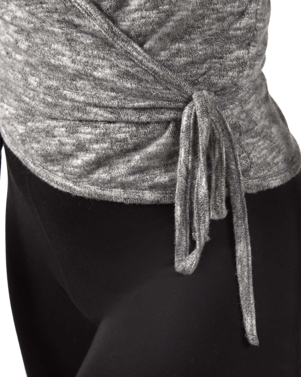 Women's Ultra-Soft Lightweight Hacci Short Wrap Top