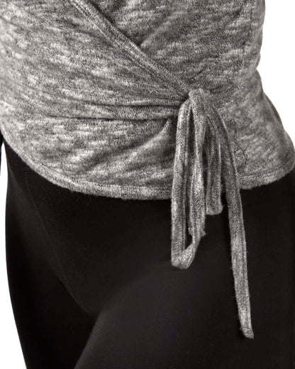 Women's Ultra-Soft Lightweight Hacci Short Wrap Top